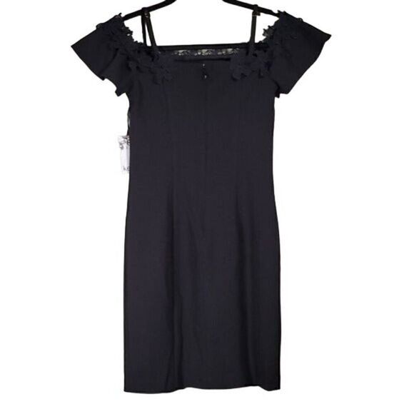 Kensie Solid Off the Shoulder Mini Dress Sz 0 - Picture 2 of 13